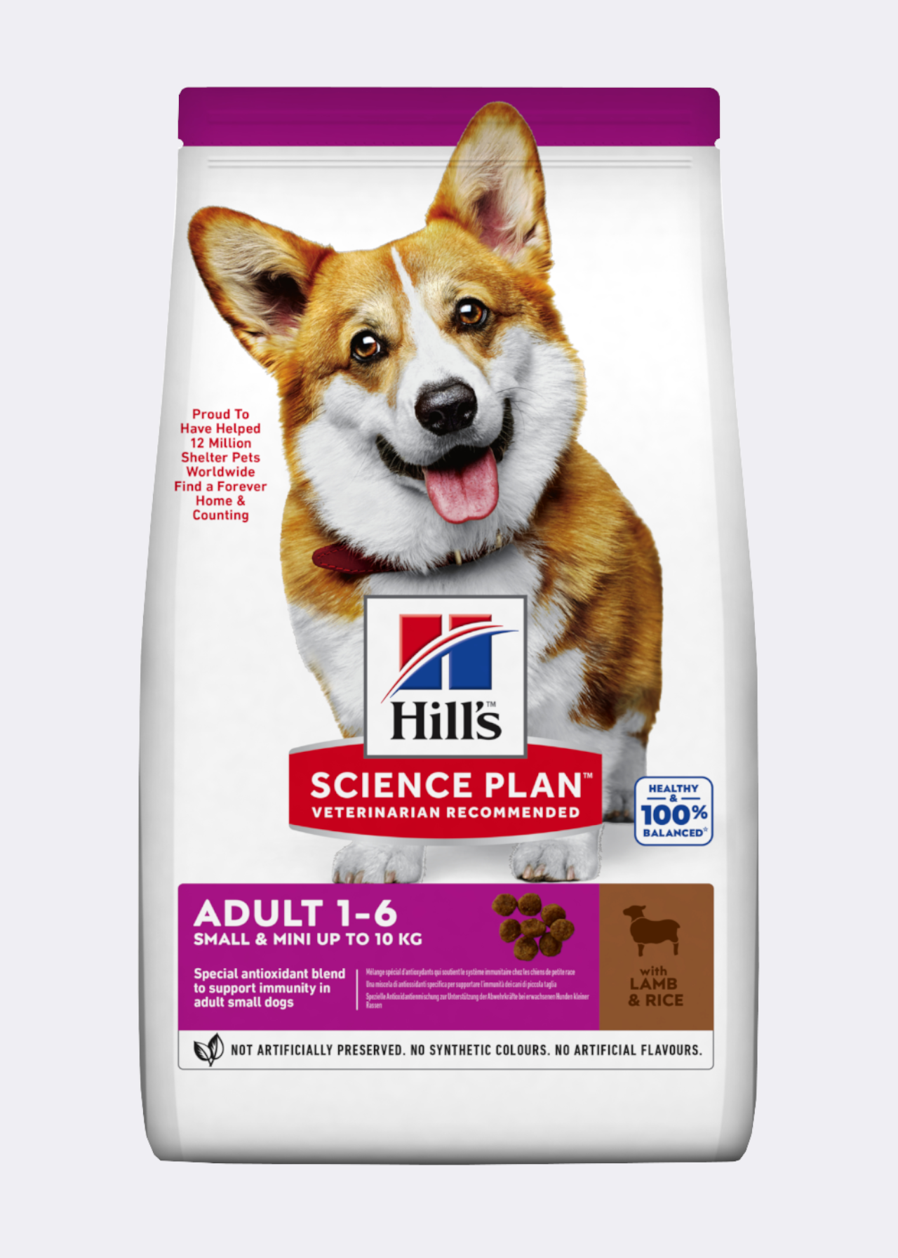 Hill's SP 1.5kg Adult Small & Mini Dry Dog Lamb & Rice 1.5kg