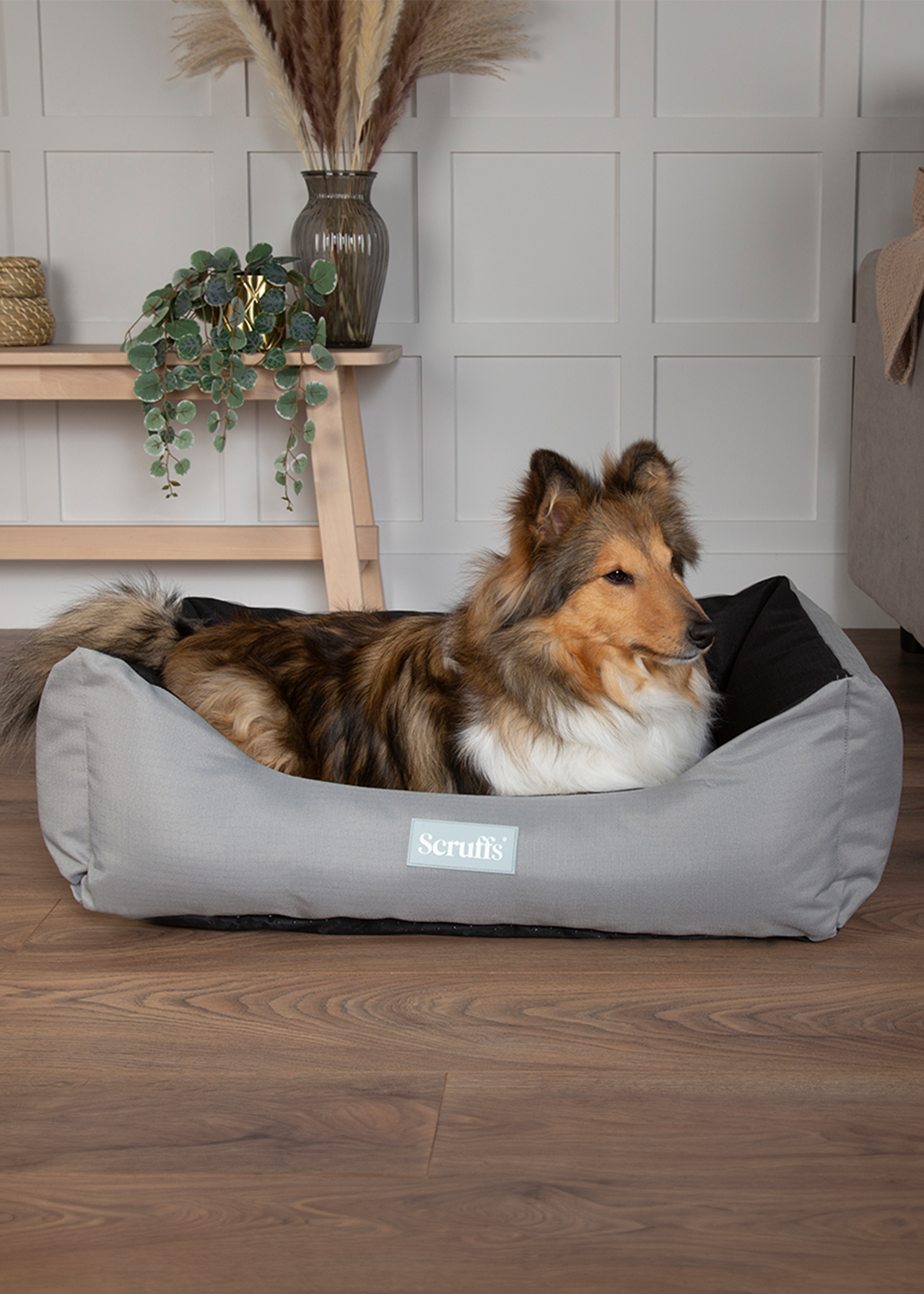 Scruffs Expedition Box Pet Bed Large Storm Grey