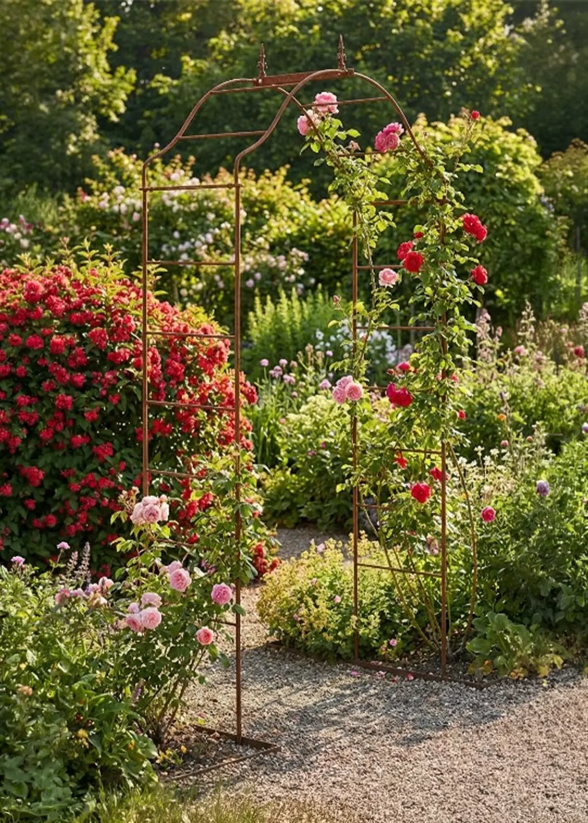 A photo of Arcadia Softstanding Bare Metal Garden Arch