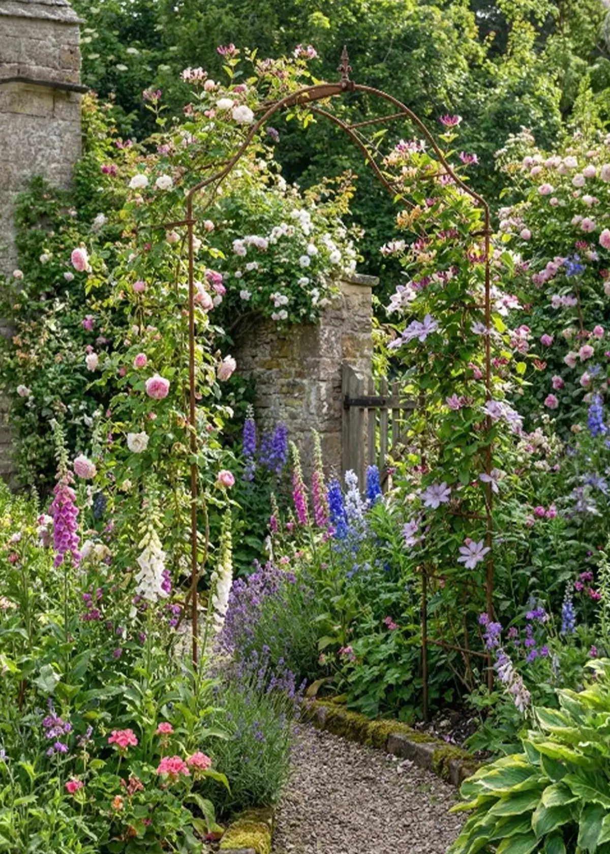 A photo of Arcadia Softstanding Bare Metal Garden Arch