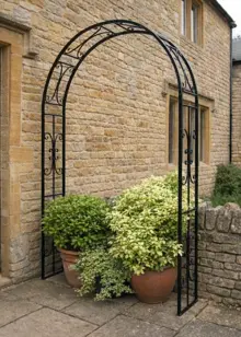 Buckingham Garden Arch with Ground Spikes
