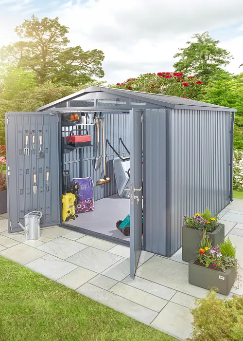 A photo of Alton Garden Shed 3 x 2.49 x 2.2m Grey