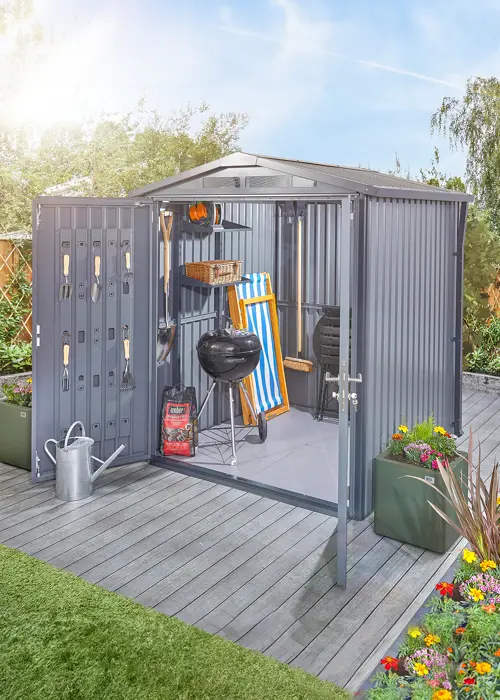A photo of Alton Garden Shed 1.8 x 1.89 x 2.12m Grey