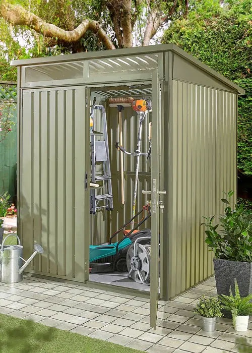 A photo of Hixon Garden Shed 1.8 x 1.84 x 2.13m Green
