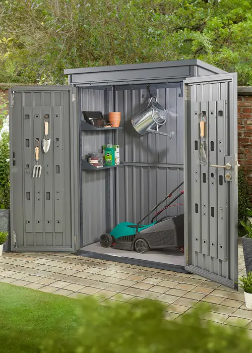 A photo of Weston Storage Shed 1.45 x 0.85 x 1.85m Grey