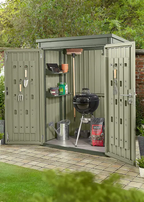 A photo of Weston Storage Shed 1.45 x 0.85 x 1.85m Green