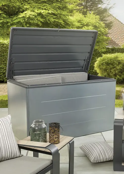 A photo of Farley Deck Storage Box 1200L Grey