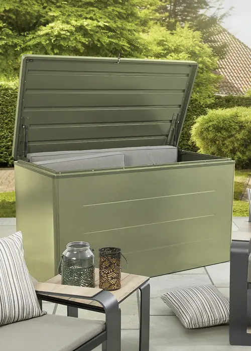 A photo of Farley Deck Storage Box 1200L Green