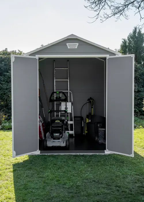 Keter Manor 6x8 Resin Garden Shed In Grey