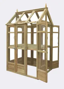 Victorian Walk Around Greenhouse with Auto Vent