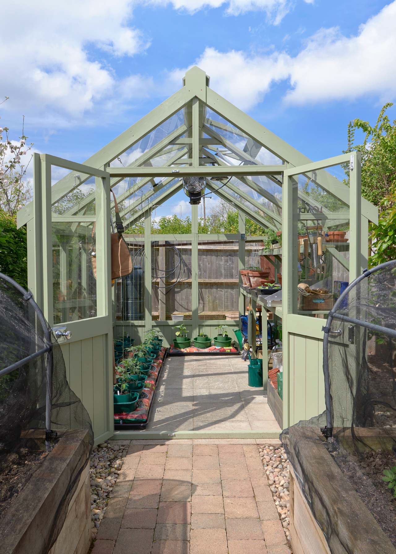 Modular 8x10 Vale Greenhouse (Installed)