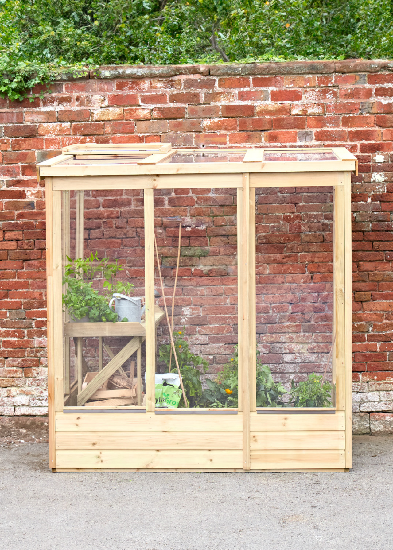 6x4 Wallscape Lean-to Greenhouse Open Back