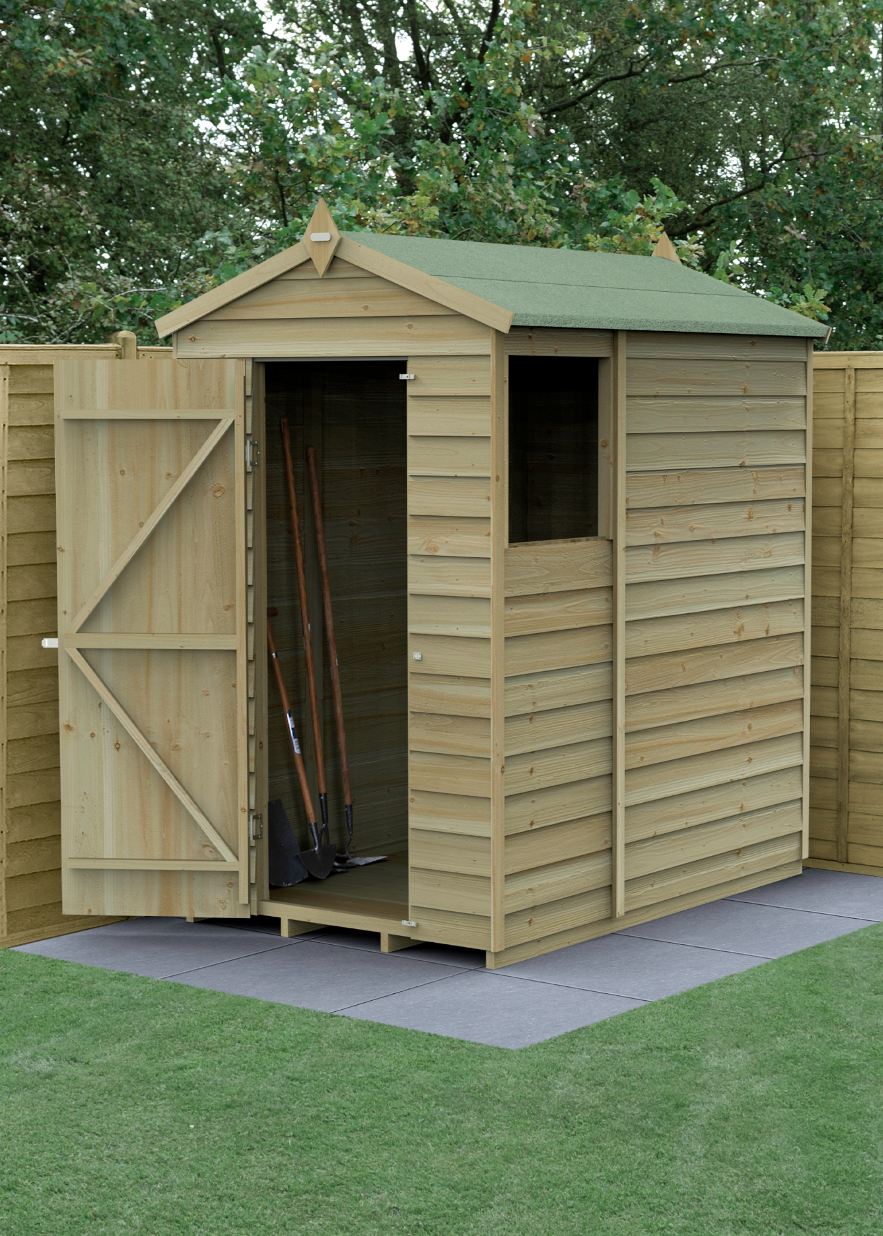 4LIFE Apex Shed 4x6 with Single Door & 1 Window