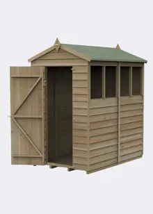 4LIFE Apex Shed 4x6 With Single Door & 4 Windows