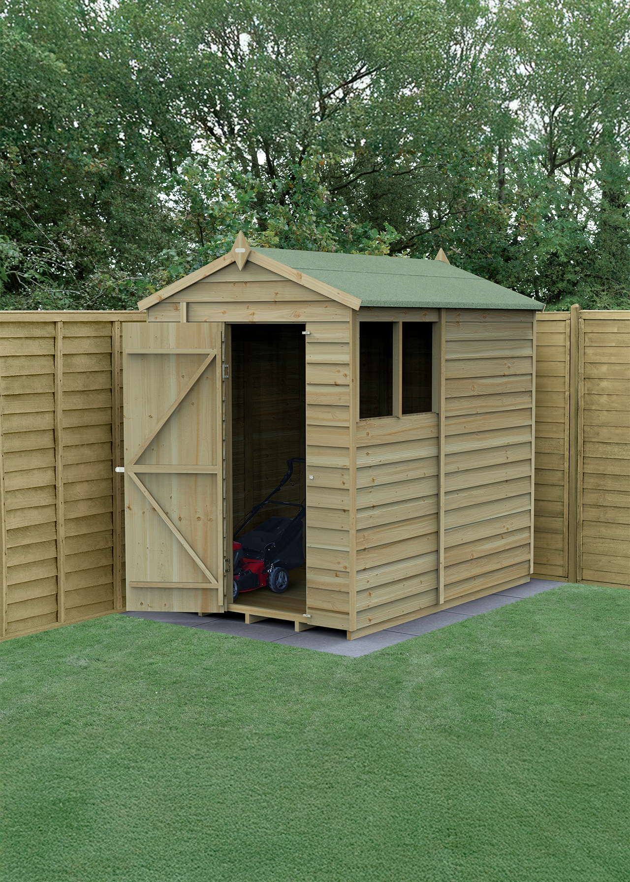 4LIFE Apex Shed 5x7 With Single Door & 2 Windows | Dobbies Garden