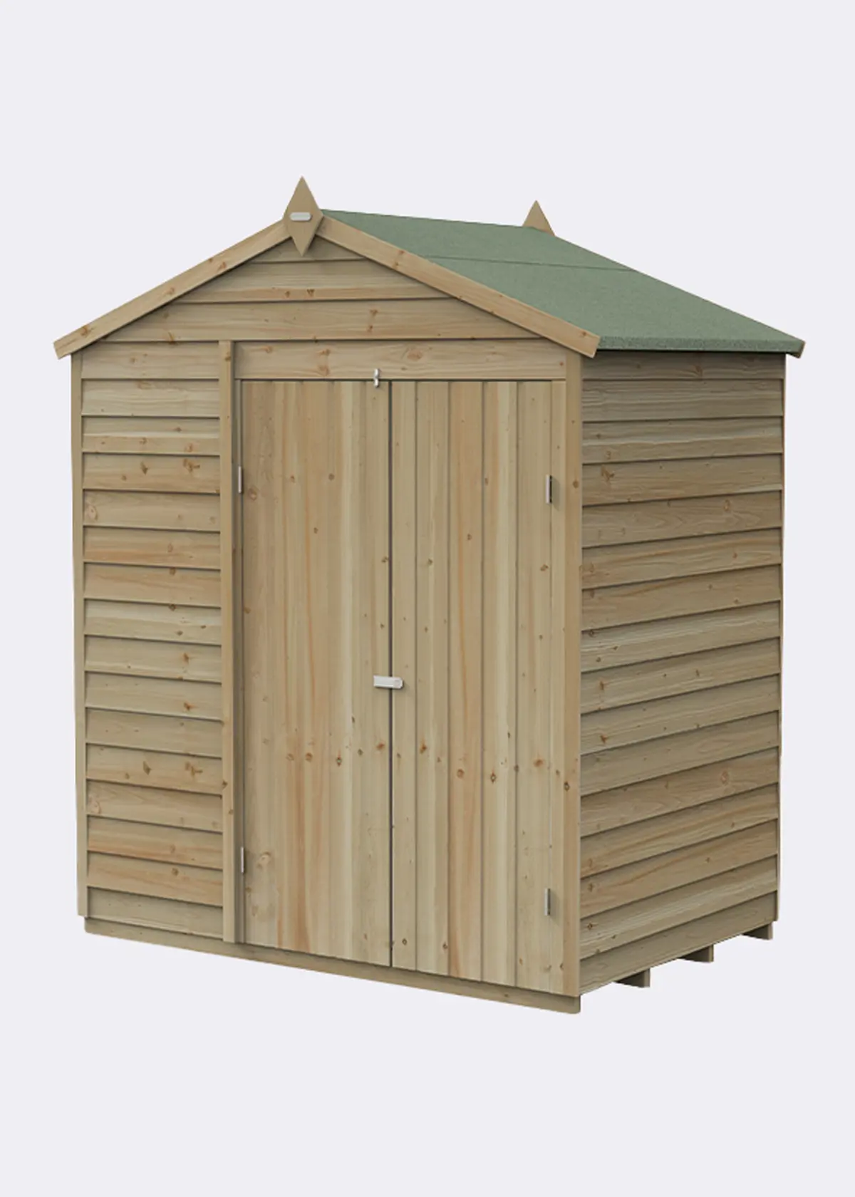 A photo of 4LIFE Apex Shed 6x4 With Double Doors