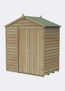 4LIFE Apex Shed 6x4 With Double Doors