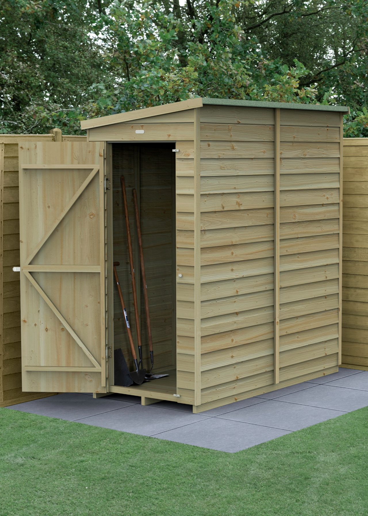 4LIFE Pent Shed 6x3 With Single Door
