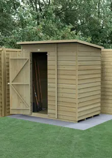 4LIFE Pent Shed 6x4 With Single Door