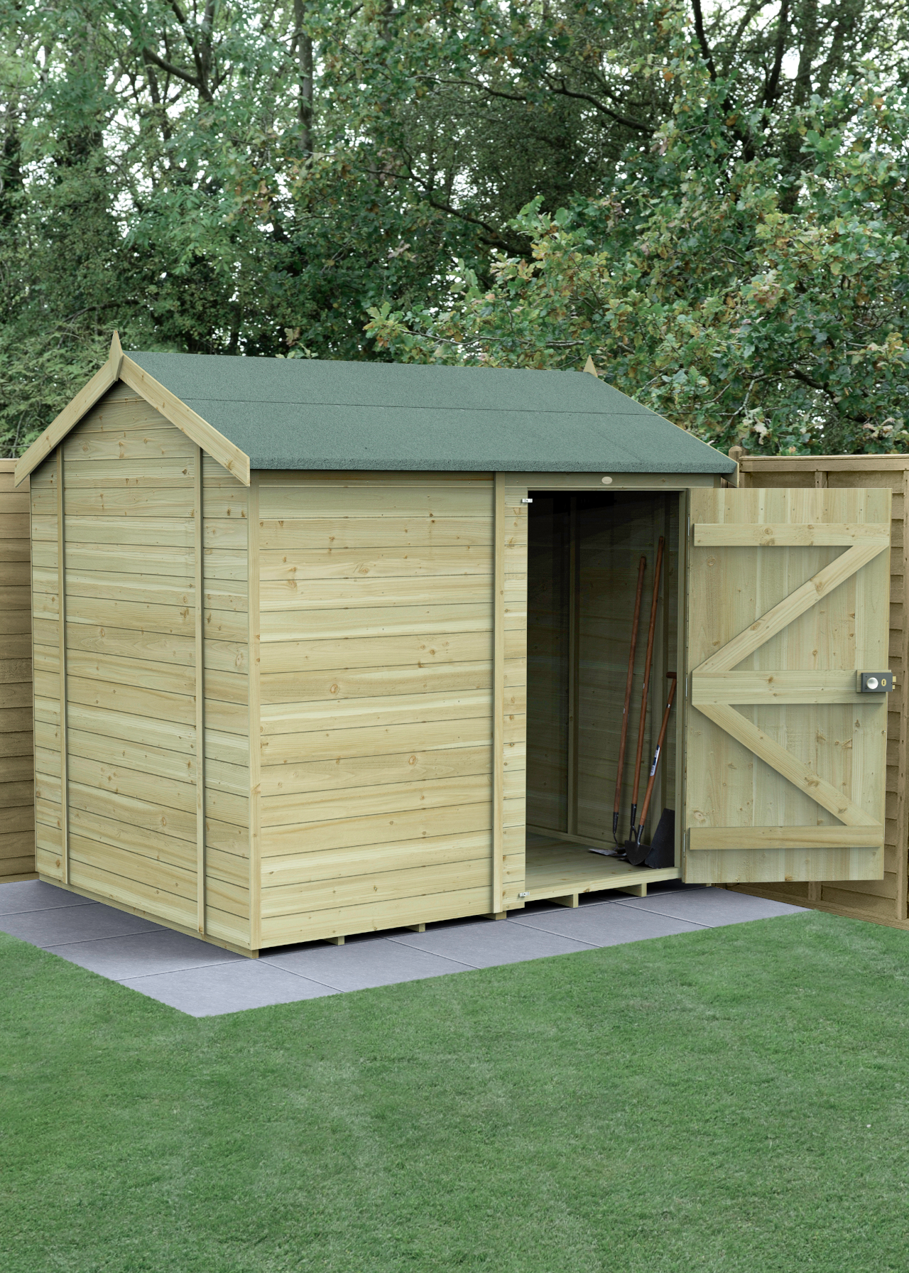 Timberdale 8x6 Reverse Apex Shed