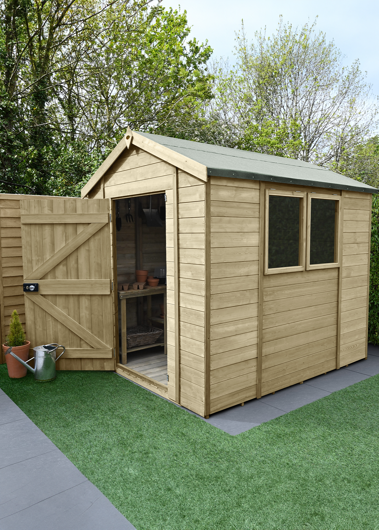 Timberdale 8x6 Apex Shed (Installed)
