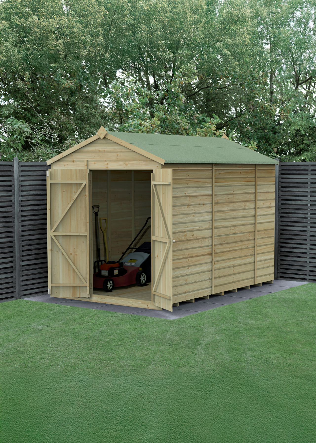 Beckwood 6x10 Apex Shed With Double Door (Installed)