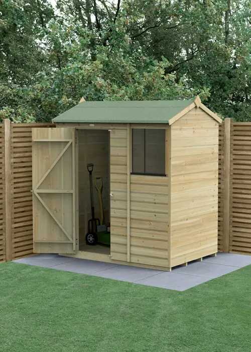 Beckwood 6x4 Reverse Apex Shed With 1 Window