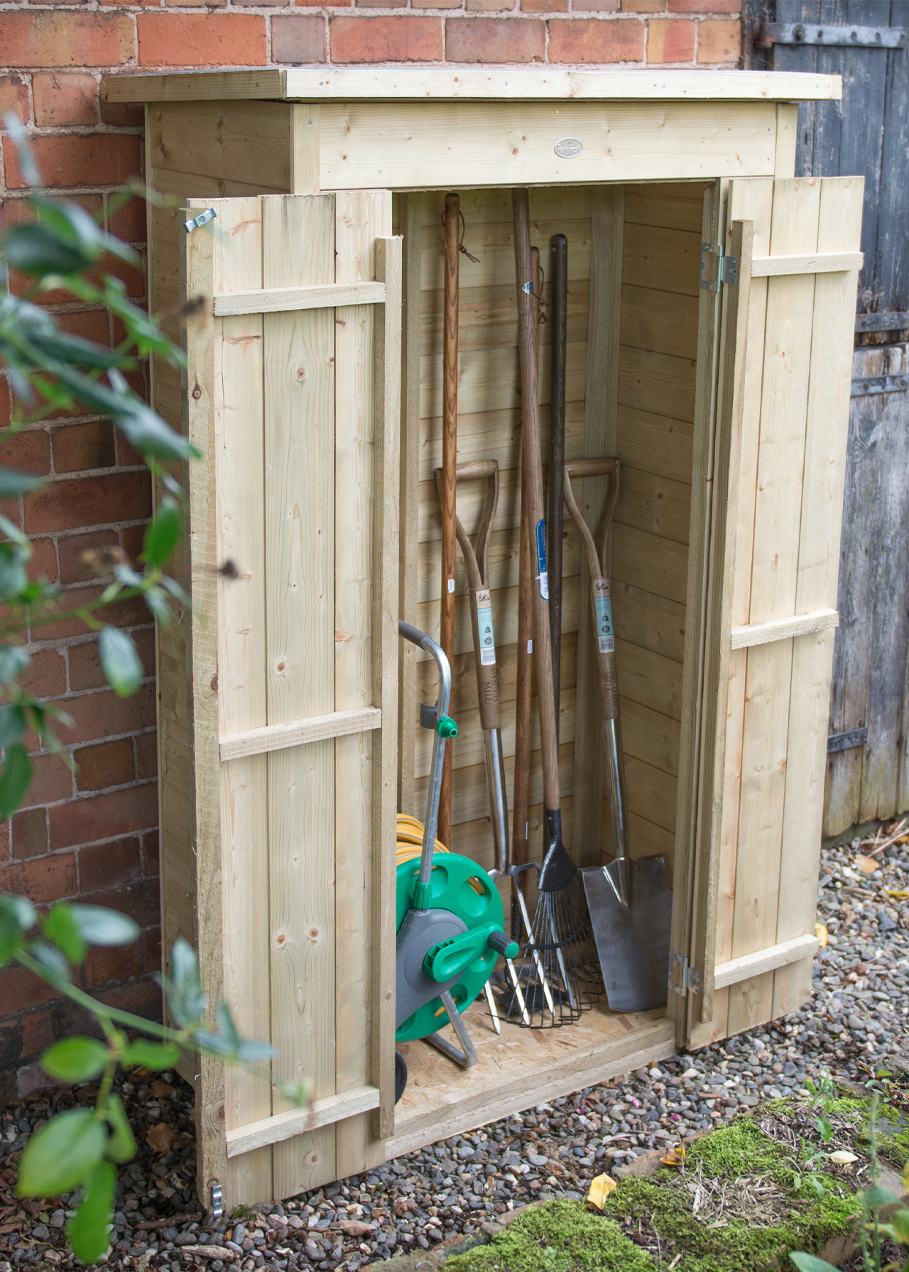 Shiplap Pent Pressure Treated Tall Garden Store (Installed)