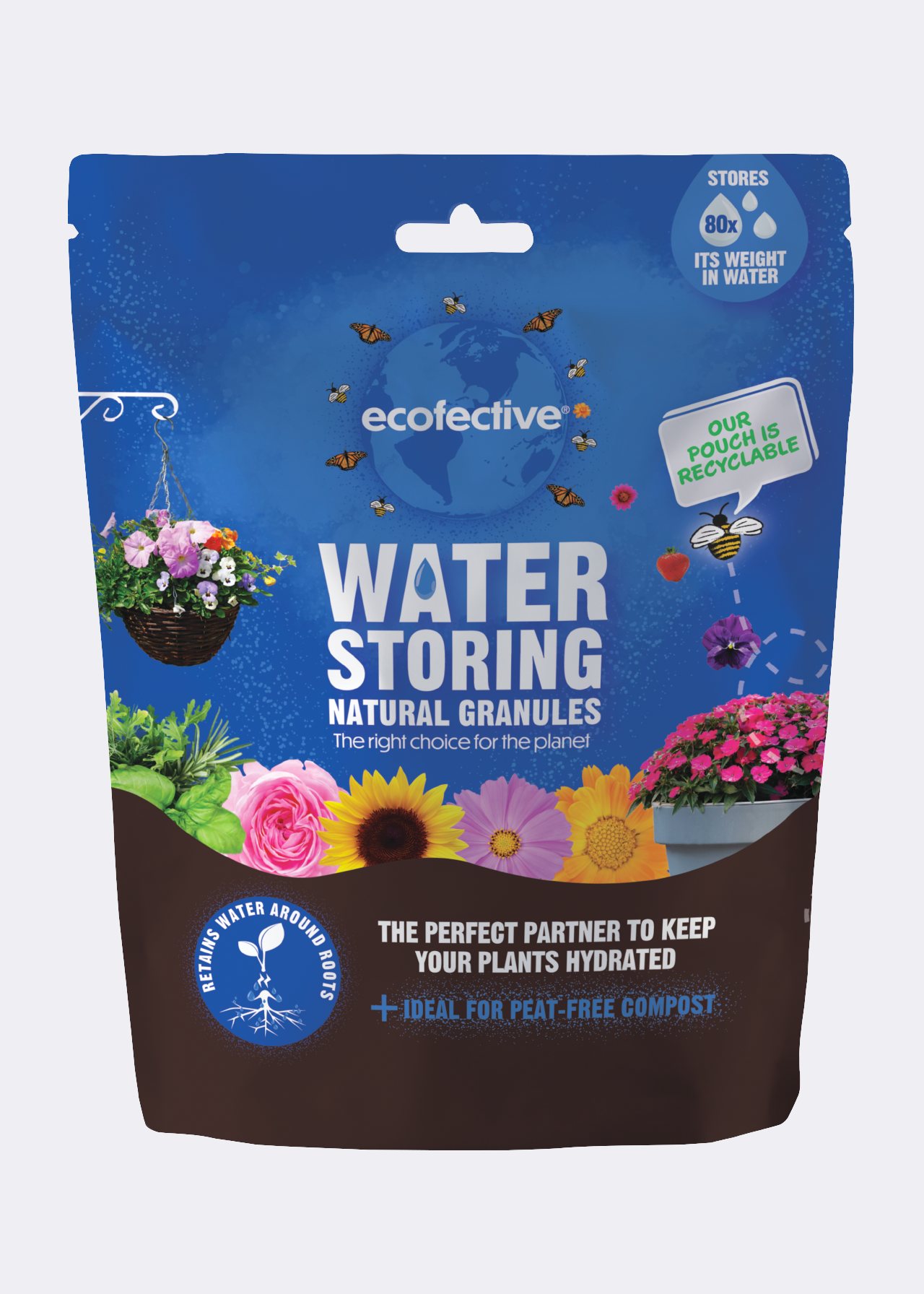 Natural water storing granules 350g