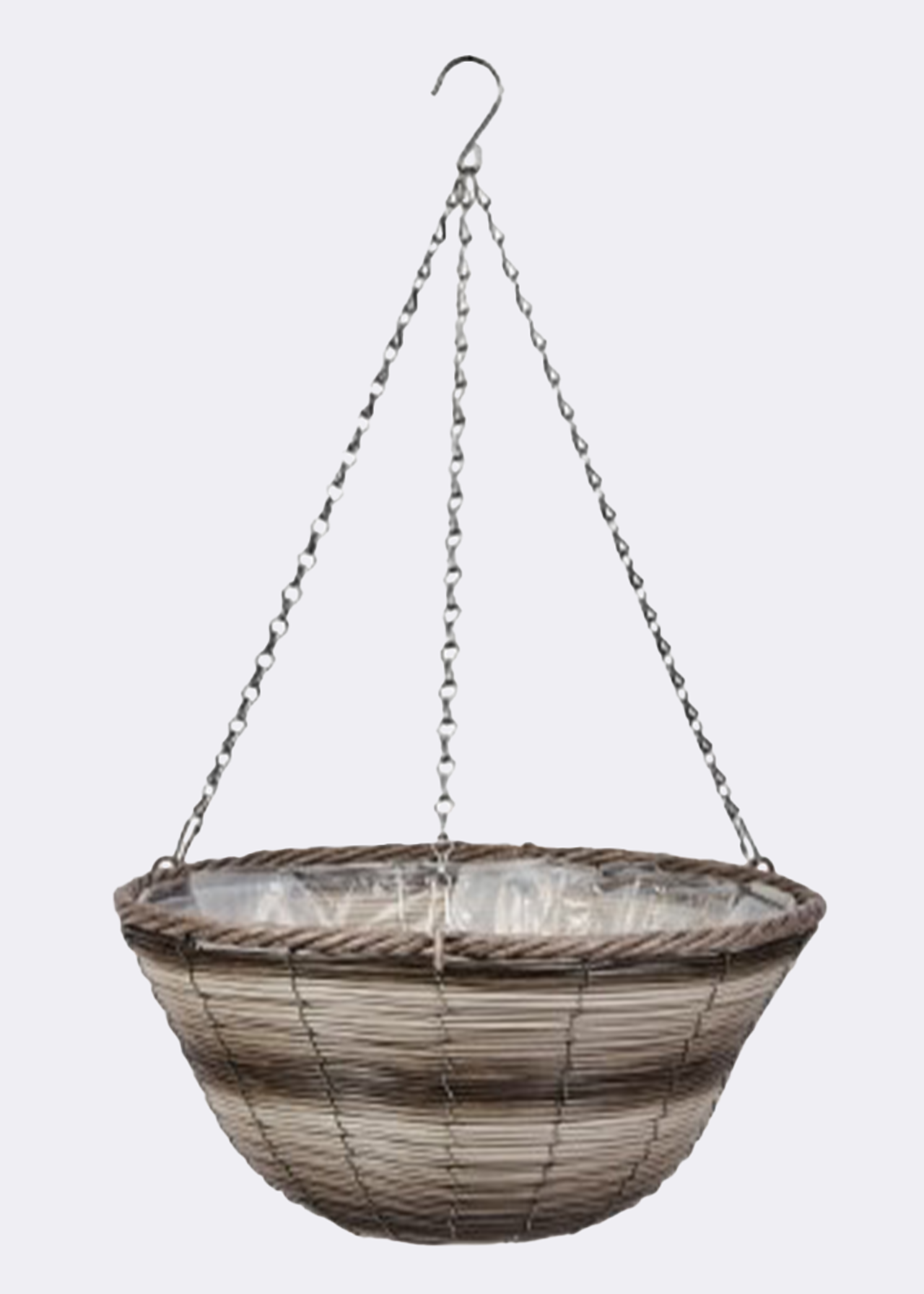 Wychwood Faux Rattan Hanging Basket 14in