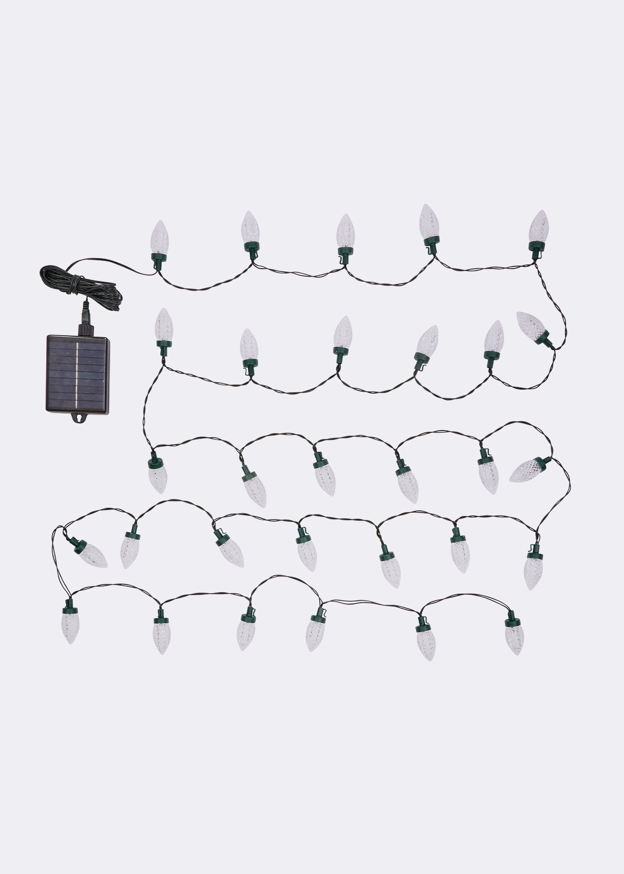 Set of 30 multipower pinecone solar string lights