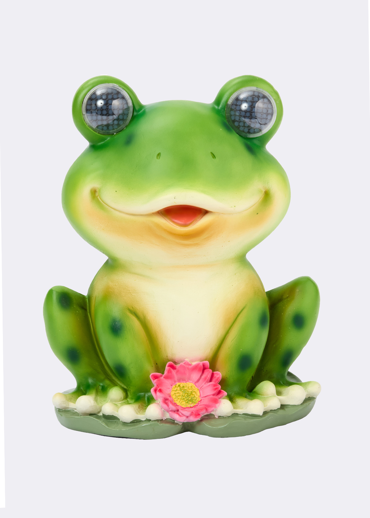 Blinkin' frog solar light decoration