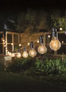 Set of 20 Décor Festoon Warm White String Lights