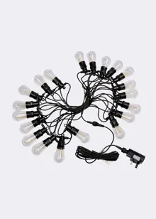 Set Of 20 Vintage Festoon Multi-Colour Solar String Lights