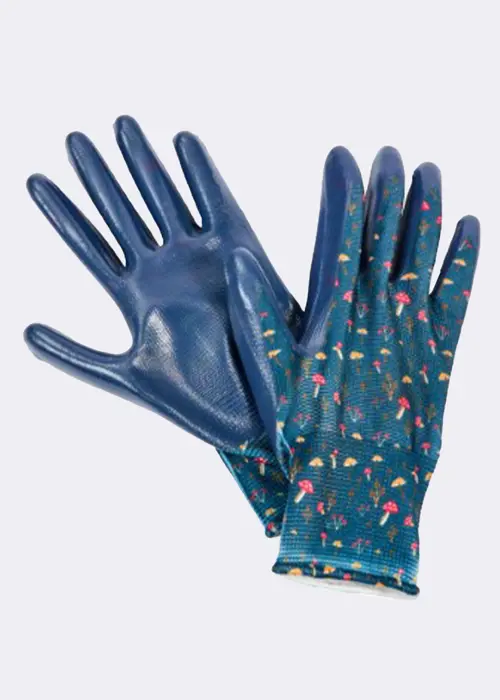 A photo of Seed & Weed Gardening Gloves Medium Mushrooms