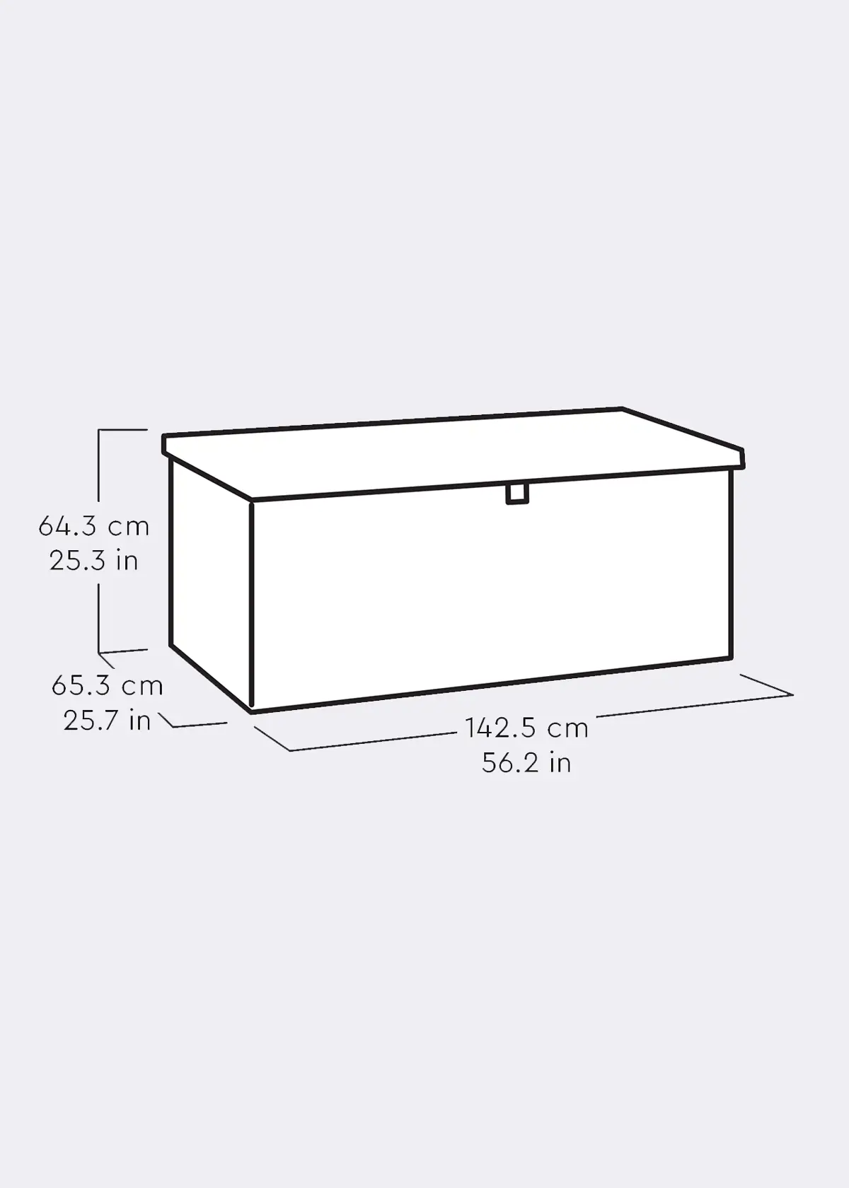 A photo of Darwin Deck Storage Box 454L