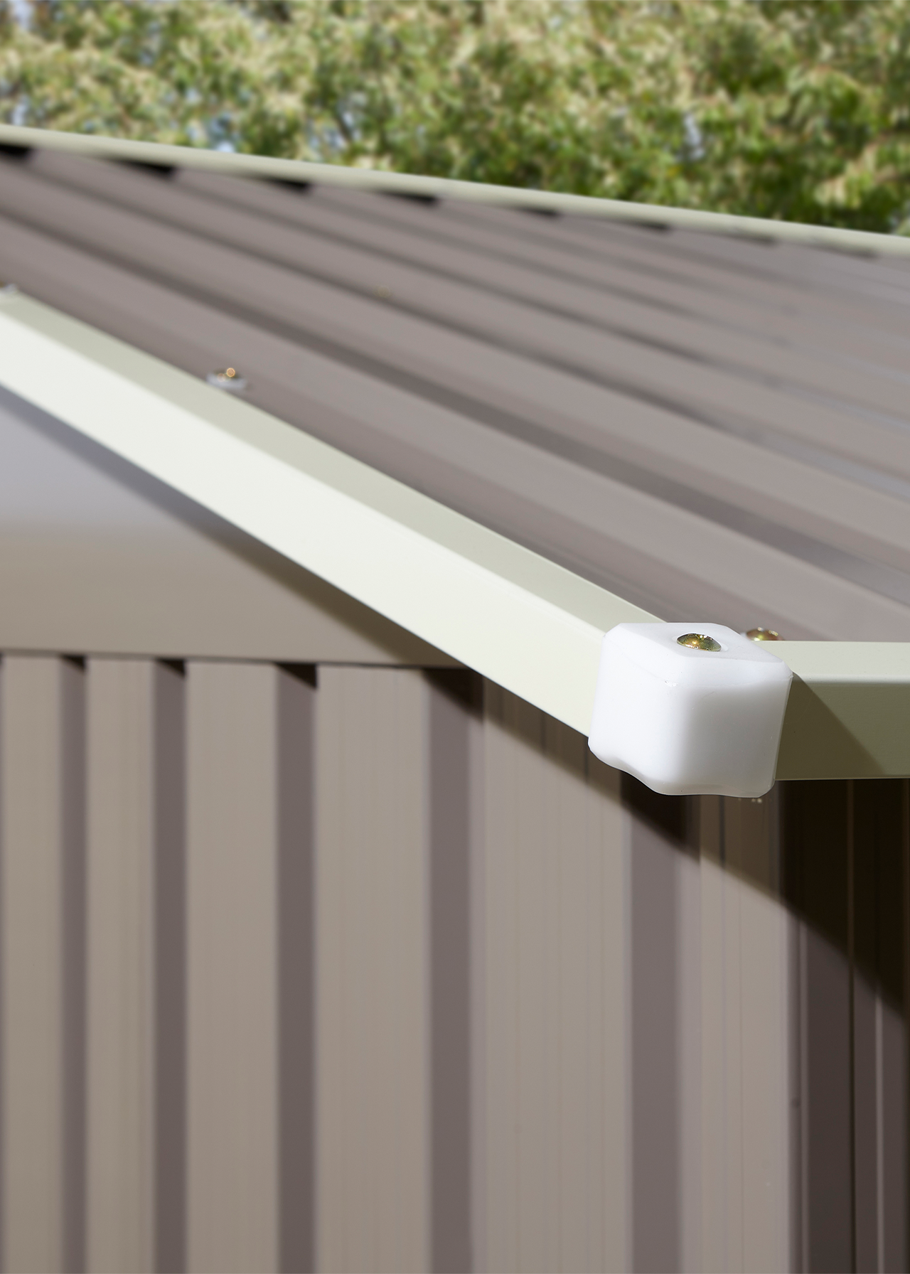 Trentvale 8x6 Metal Apex Shed Light Grey