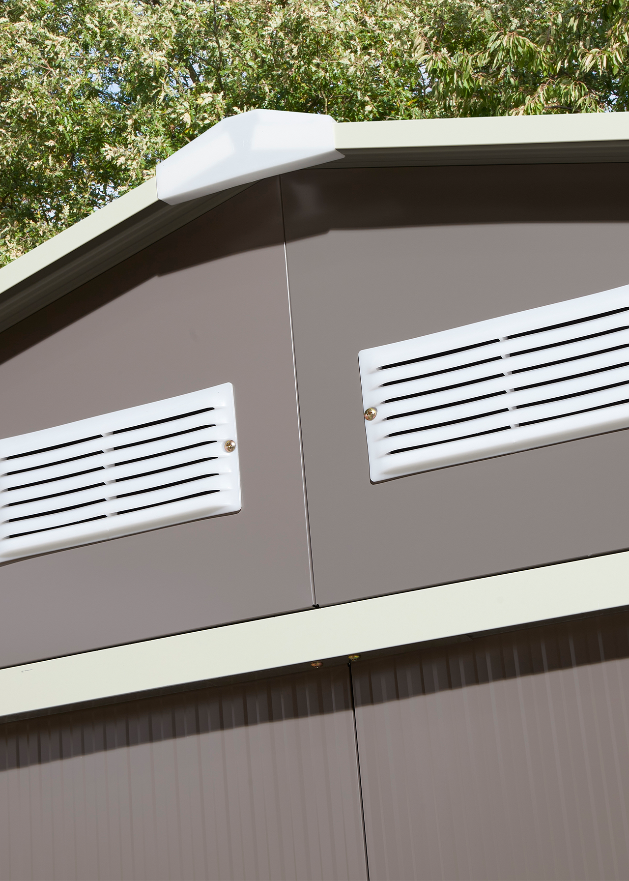 Trentvale 8x6 Metal Apex Shed Light Grey