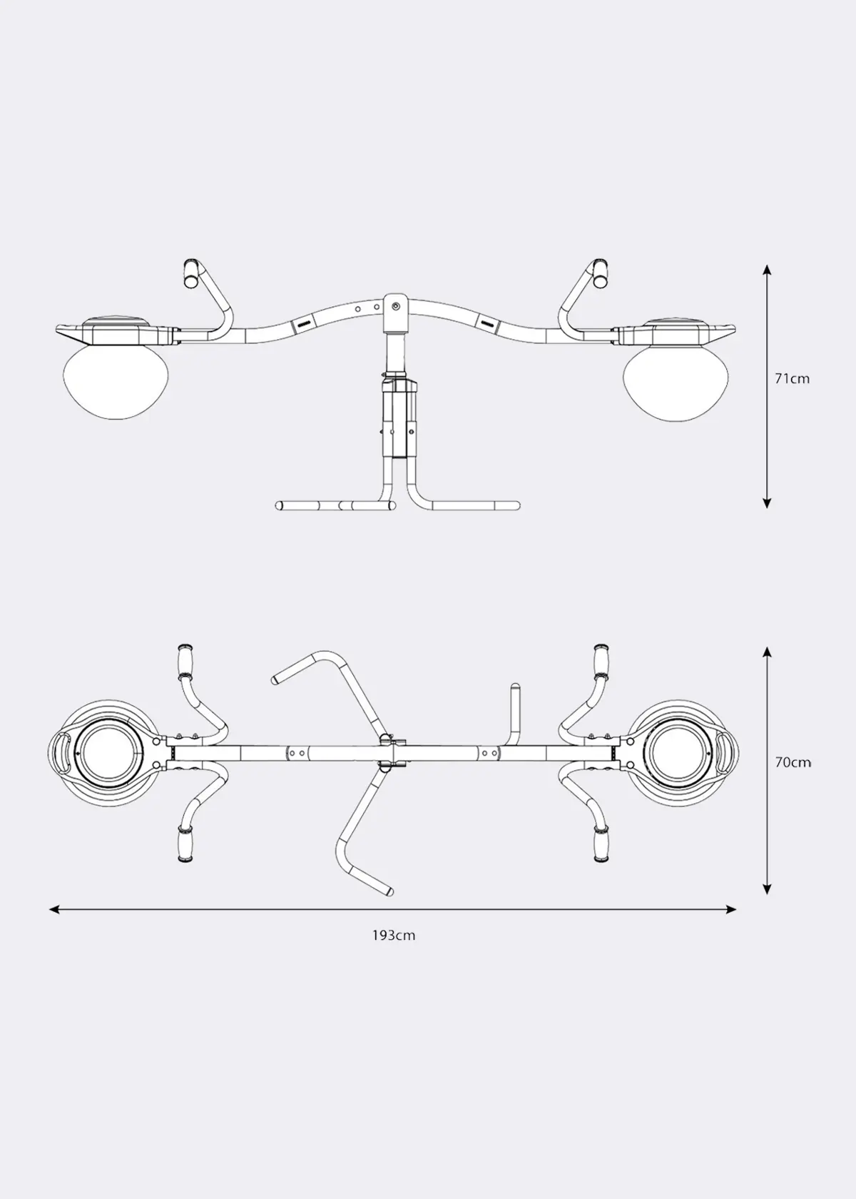 A photo of Spiro Hop See-Saw