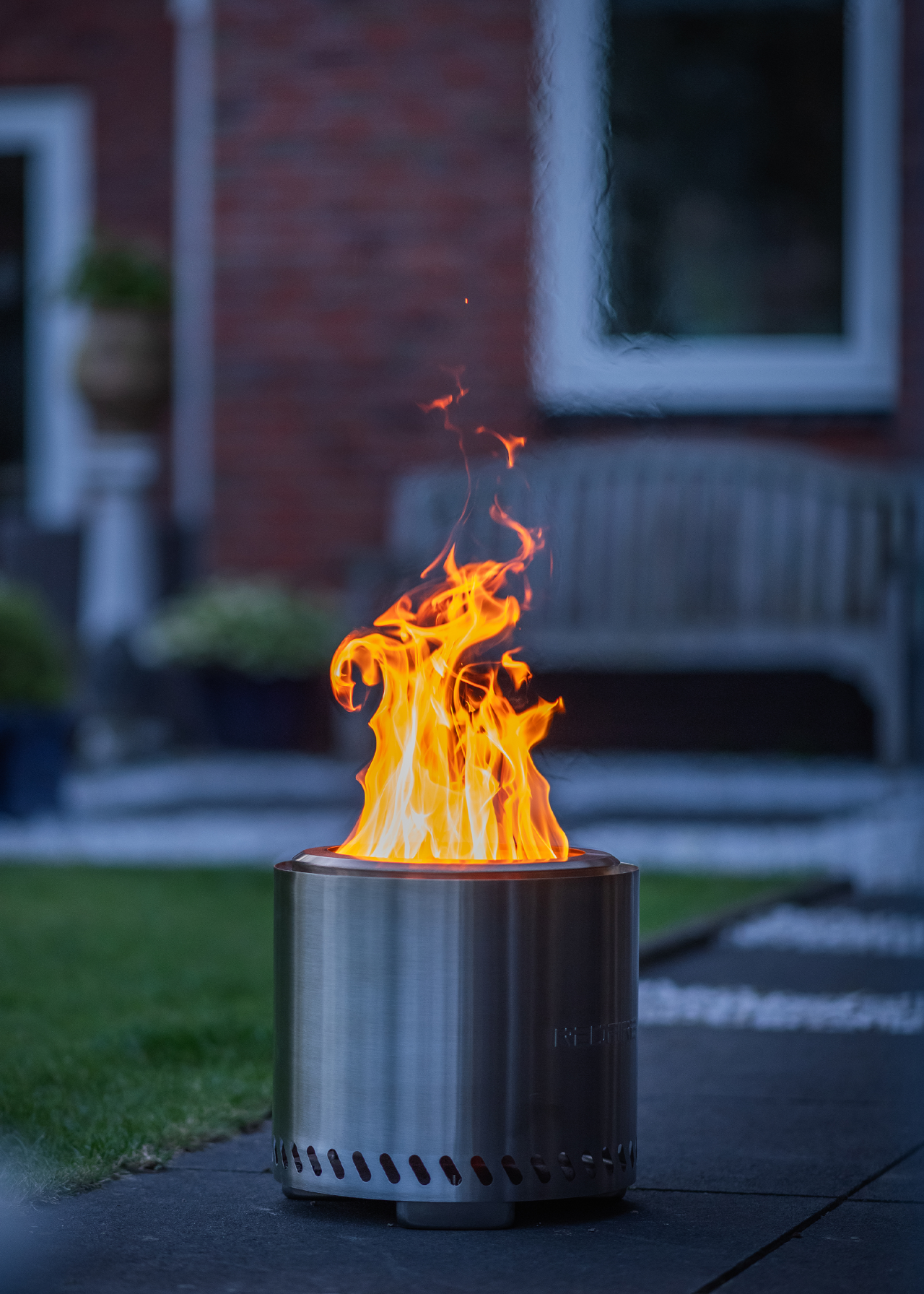 RedFire Volcano Pellet Fire Pit Large Stainless Steel | Dobbies