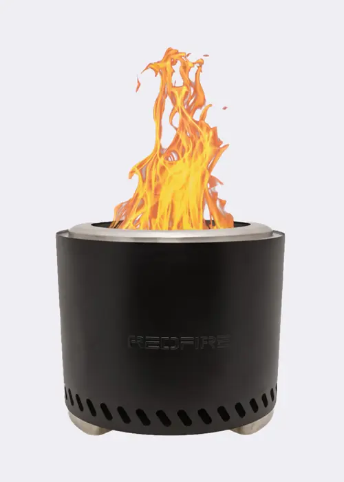 A photo of RedFire Volcano Pellet Fire Pit Large Black