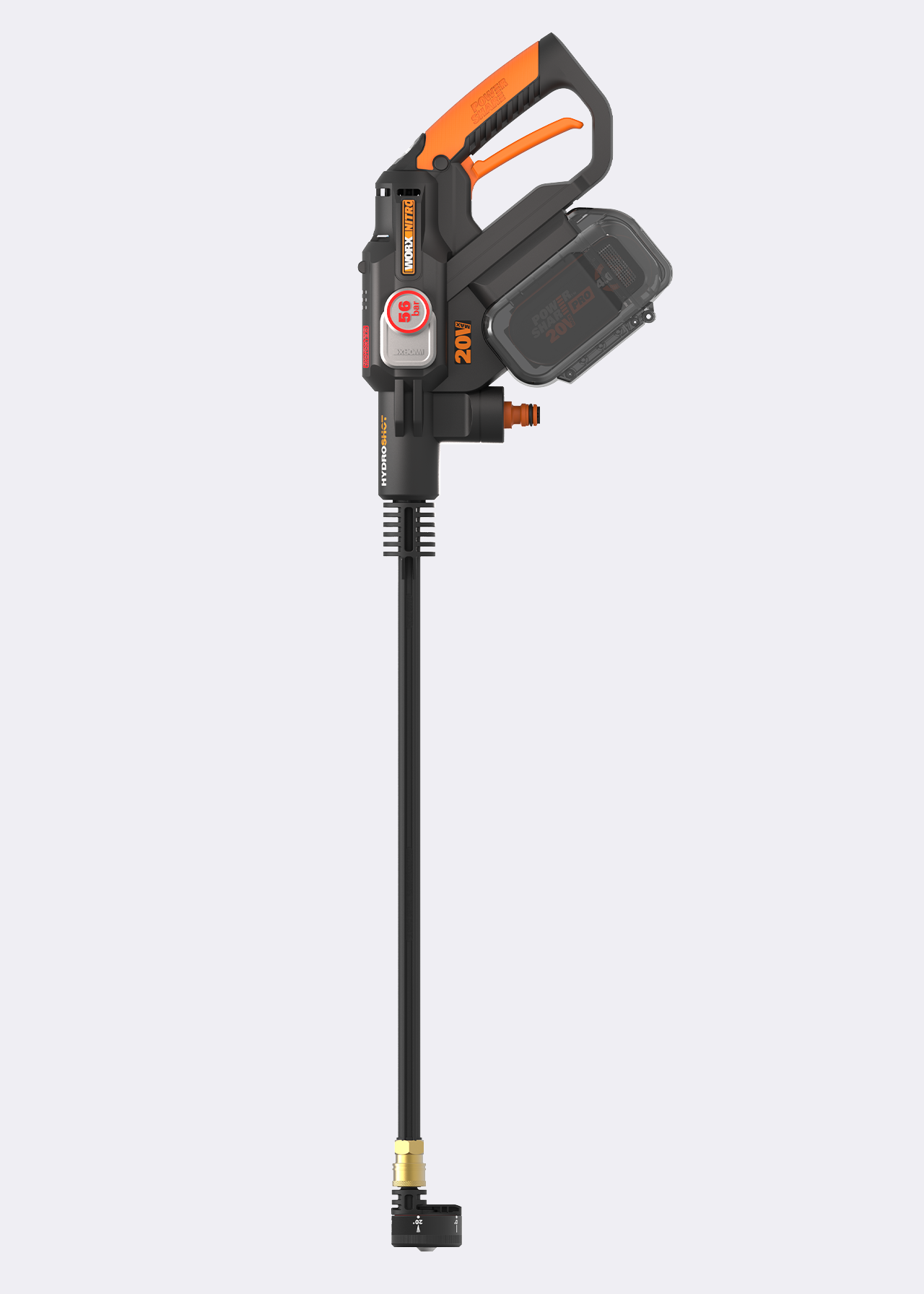 Worx 20V High-Flow HydroShot Cordless Power Cleaner with Bat