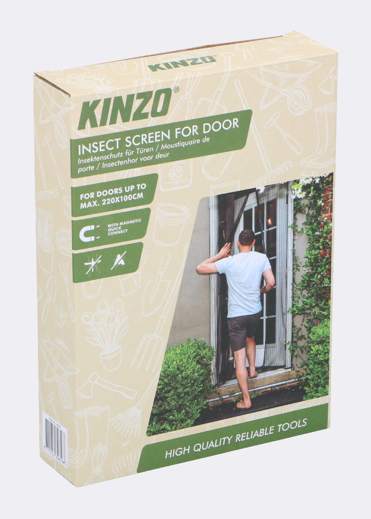 Kinzo Magnetic Insect Door Screen 220 x 100cm