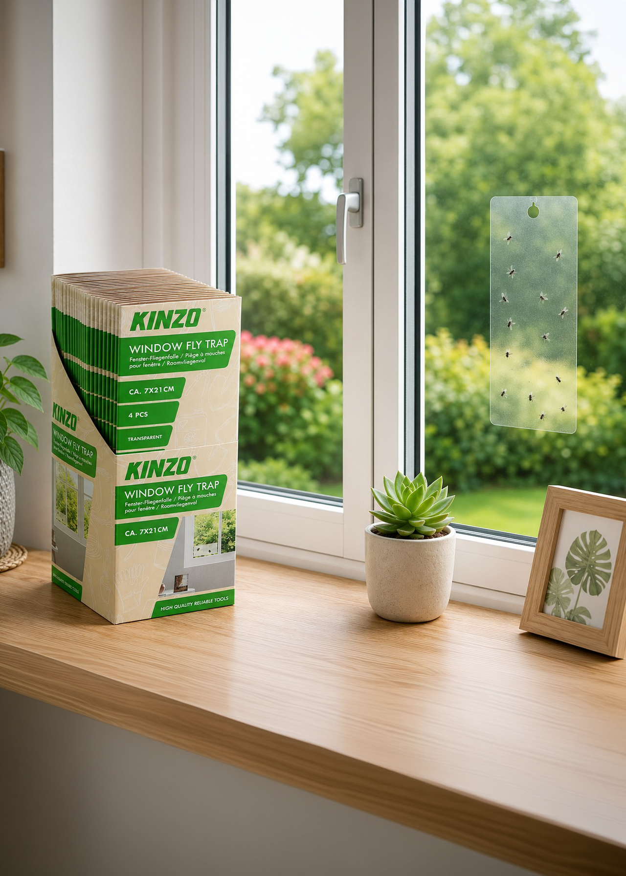 Kinzo Window Fly Trap 4 Pack
