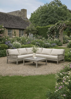 Dorset Wooden Outdoor Corner Sofa Set
