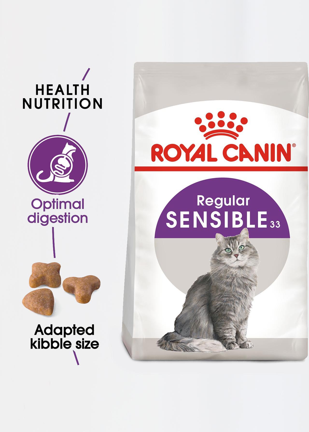 Royal Canin Regular Sensible Adult Dry Cat Food 33 400g