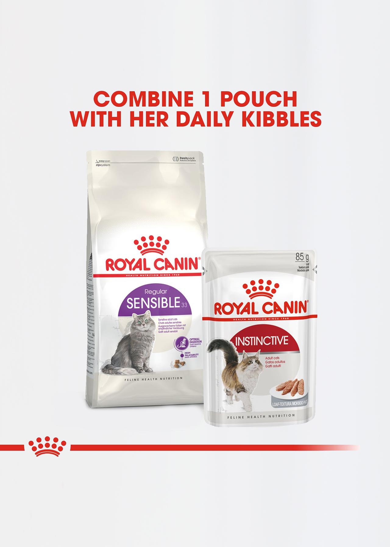 Royal Canin Regular Sensible Adult Dry Cat Food 33 400g