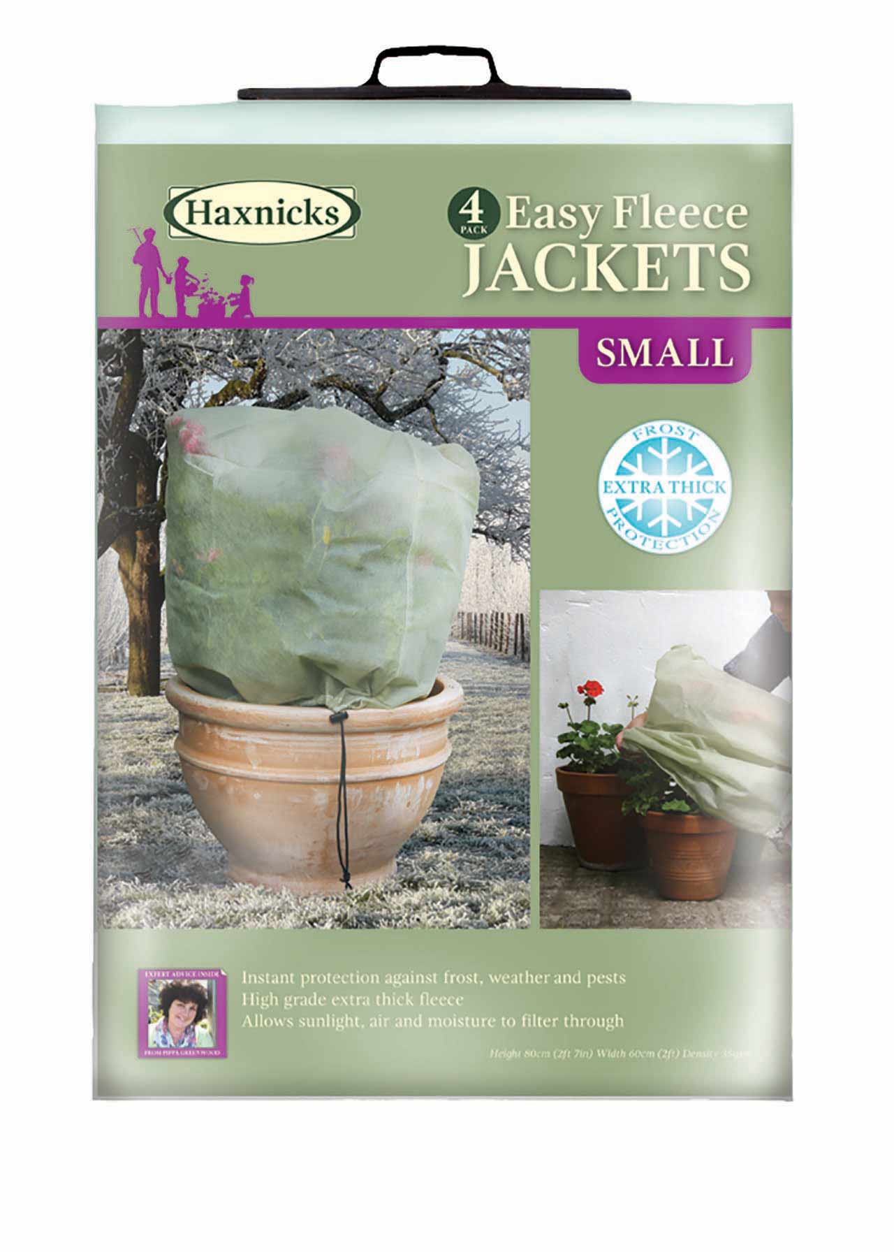 Haxnicks Easy Fleece Jacket Transparent Garden Plants 120x180 Cm Pack of 2 NEW 