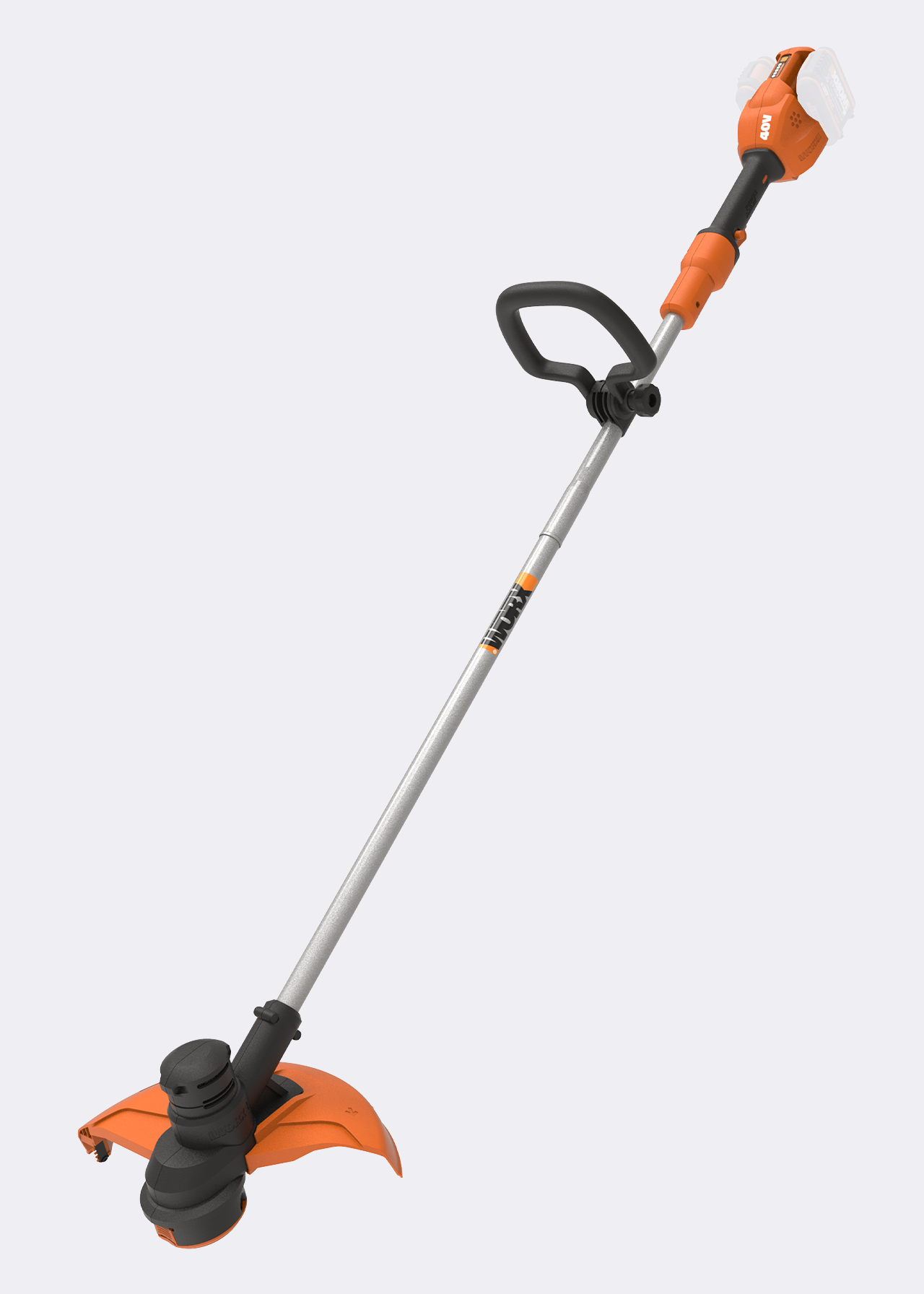Worx 40V 33cm Cordless Grass Line Trimmer with Batteries & C