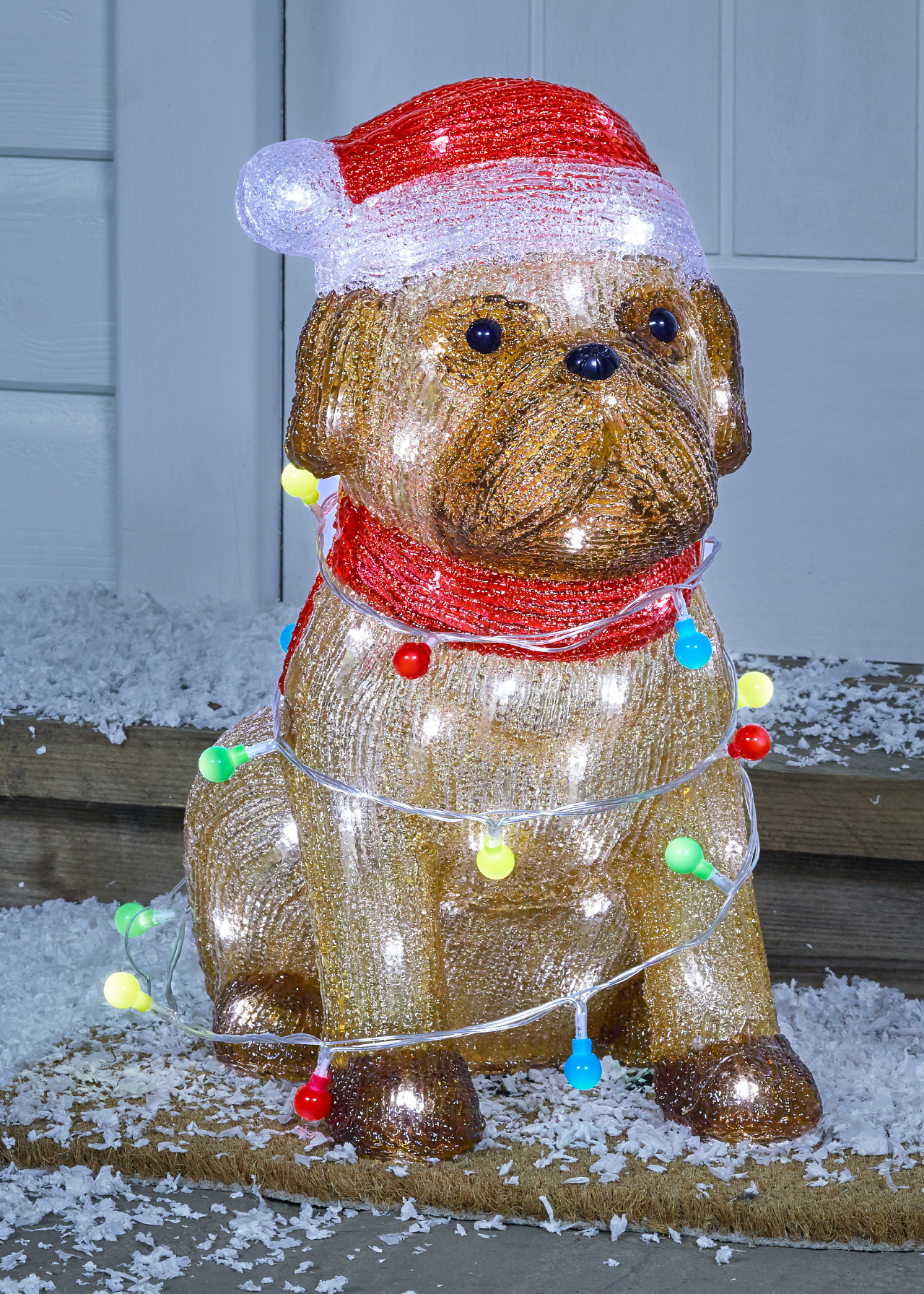 Festive Acrylic Dog Outdoor LED Light
